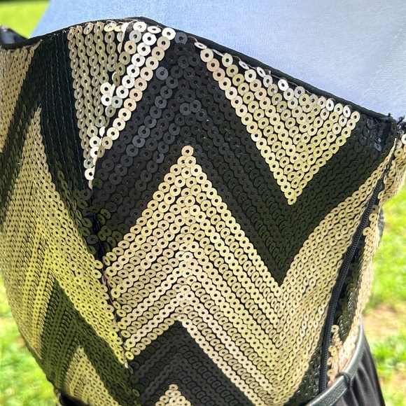 Takara Strapless Sequin Cocktail Dress - Picture 3 of 6